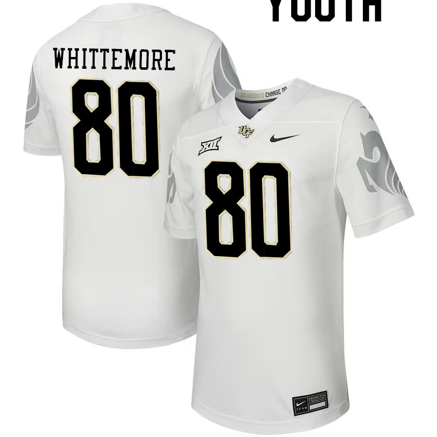 Youth #80 Trent Whittemore UCF Knights Big 12 Conference College Football Jerseys Stitched-Black